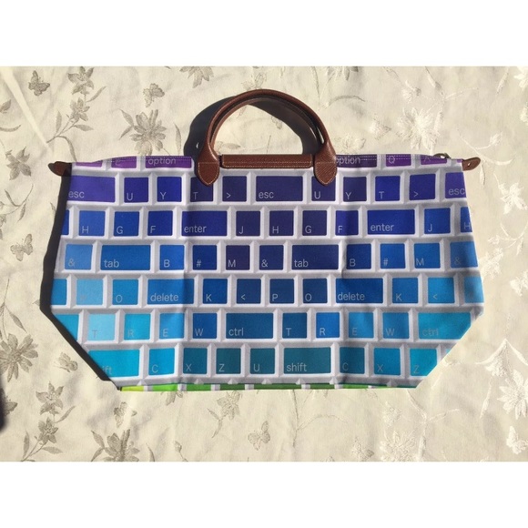 LONGCHAMP X JEREMY SCOTT Le Pliage Keyboard Bag - Picture 2 of 8